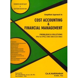 CA Hariharan Simplified Approach To Cost Accounting And Financial Management Problems And Solutions For CA IPCC CMA Inter And Cs Inter Based On ICAI Syllabus Edn. Sep 2016